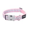 Hunde halsband pink leuchtend reflektierend s 1