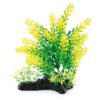 aquarium plastikpflanzen deko gelb gruen