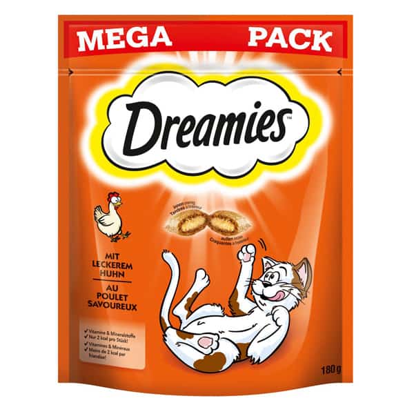 dreamies snacks huhn ausgewachsene katzen