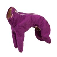 hunde overall hundekleid casual quilted violett 1