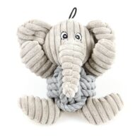 swisspet Plüsch Elefant Knoti grau