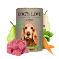 Senior DOG'S LOVE Hundefutter Wild mit Spinat und Birne